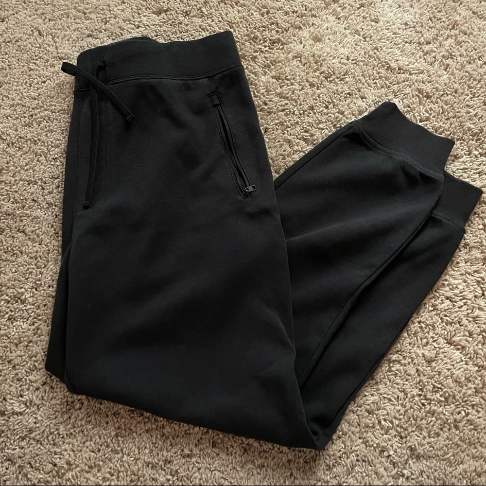 J. Crew Black Authentic Fleece Joggers Size Large